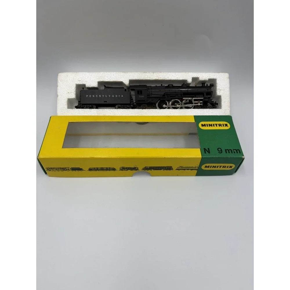 Minitrix N Scale Pennsylvania 5495 Steam Loco 1970 Trix Germany 9mm